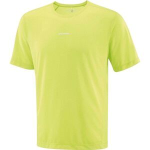 Salomon Mens Shakeout Core Logo Running T-Shirt / Lime
